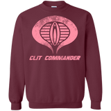 Sweatshirts Maroon / Small Clit Commander Crewneck Sweatshirt