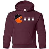 Sweatshirts Maroon / YS Clockwork man Youth Hoodie