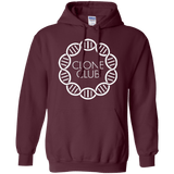 Sweatshirts Maroon / Small Clone Club Pullover Hoodie