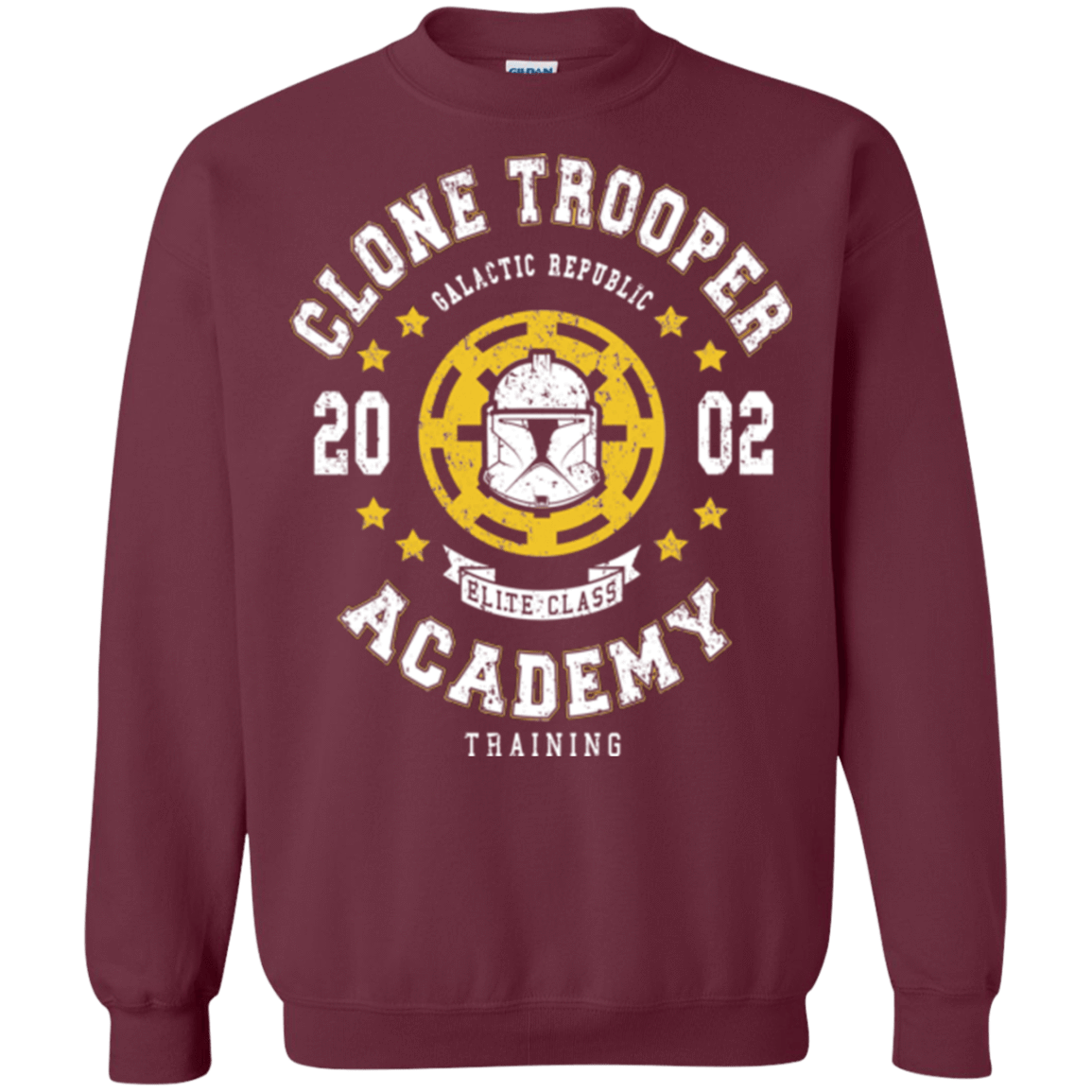 Sweatshirts Maroon / Small Clone Trooper Academy 02 Crewneck Sweatshirt