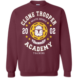 Sweatshirts Maroon / Small Clone Trooper Academy 02 Crewneck Sweatshirt