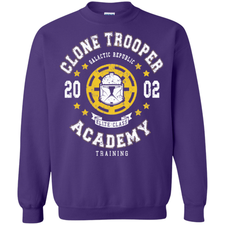 Sweatshirts Purple / Small Clone Trooper Academy 02 Crewneck Sweatshirt