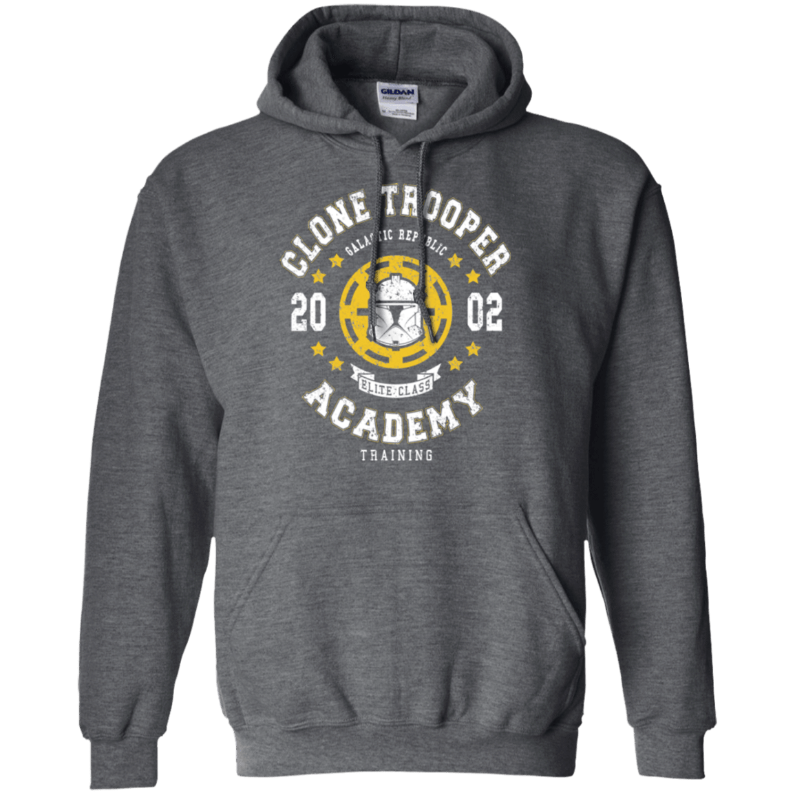 Sweatshirts Dark Heather / Small Clone Trooper Academy 02 Pullover Hoodie