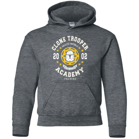 Sweatshirts Dark Heather / YS Clone Trooper Academy 02 Youth Hoodie