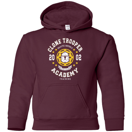 Sweatshirts Maroon / YS Clone Trooper Academy 02 Youth Hoodie