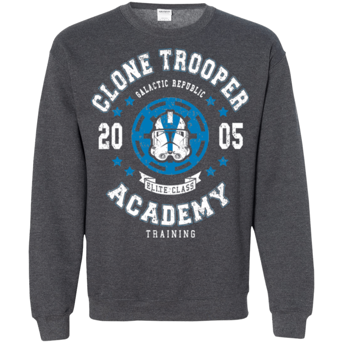 Sweatshirts Dark Heather / Small Clone Trooper Academy 05 Crewneck Sweatshirt