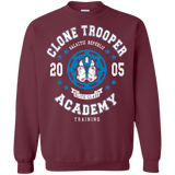 Sweatshirts Maroon / Small Clone Trooper Academy 05 Crewneck Sweatshirt