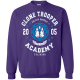 Sweatshirts Purple / Small Clone Trooper Academy 05 Crewneck Sweatshirt