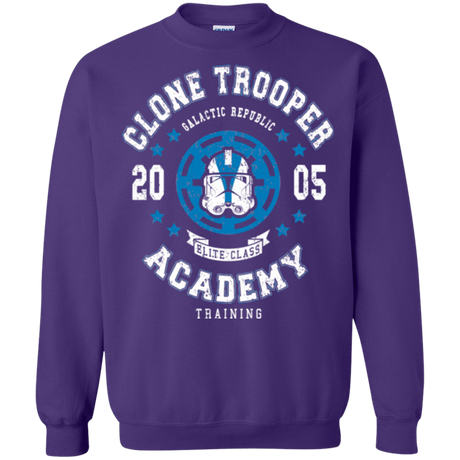 Sweatshirts Purple / Small Clone Trooper Academy 05 Crewneck Sweatshirt