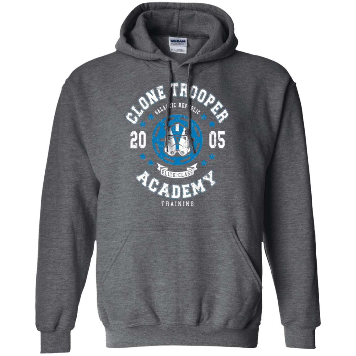 Sweatshirts Dark Heather / Small Clone Trooper Academy 05 Pullover Hoodie