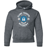 Sweatshirts Dark Heather / YS Clone Trooper Academy 05 Youth Hoodie