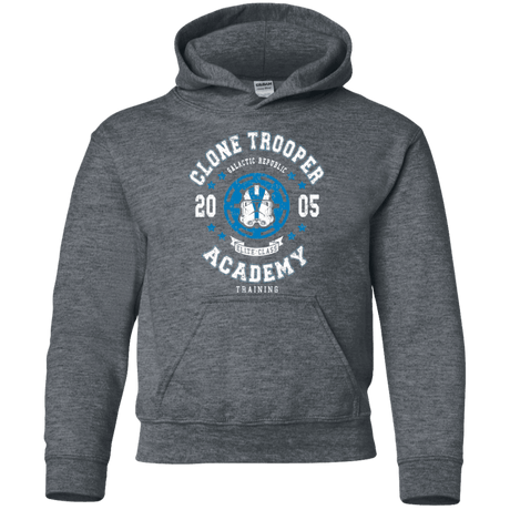 Sweatshirts Dark Heather / YS Clone Trooper Academy 05 Youth Hoodie