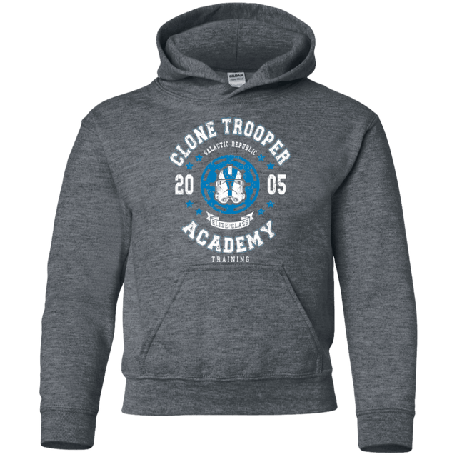 Sweatshirts Dark Heather / YS Clone Trooper Academy 05 Youth Hoodie