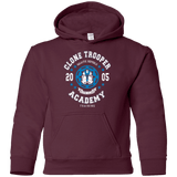 Sweatshirts Maroon / YS Clone Trooper Academy 05 Youth Hoodie