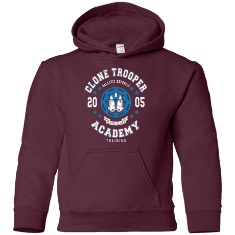 Sweatshirts Maroon / YS Clone Trooper Academy 05 Youth Hoodie