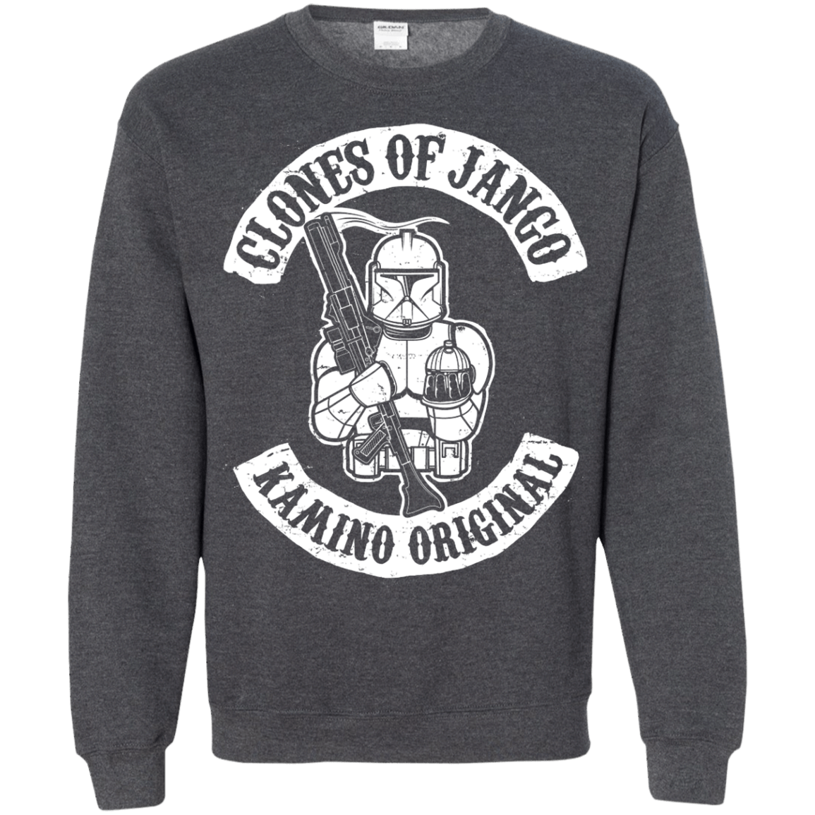 Sweatshirts Dark Heather / S Clones of Jango Crewneck Sweatshirt