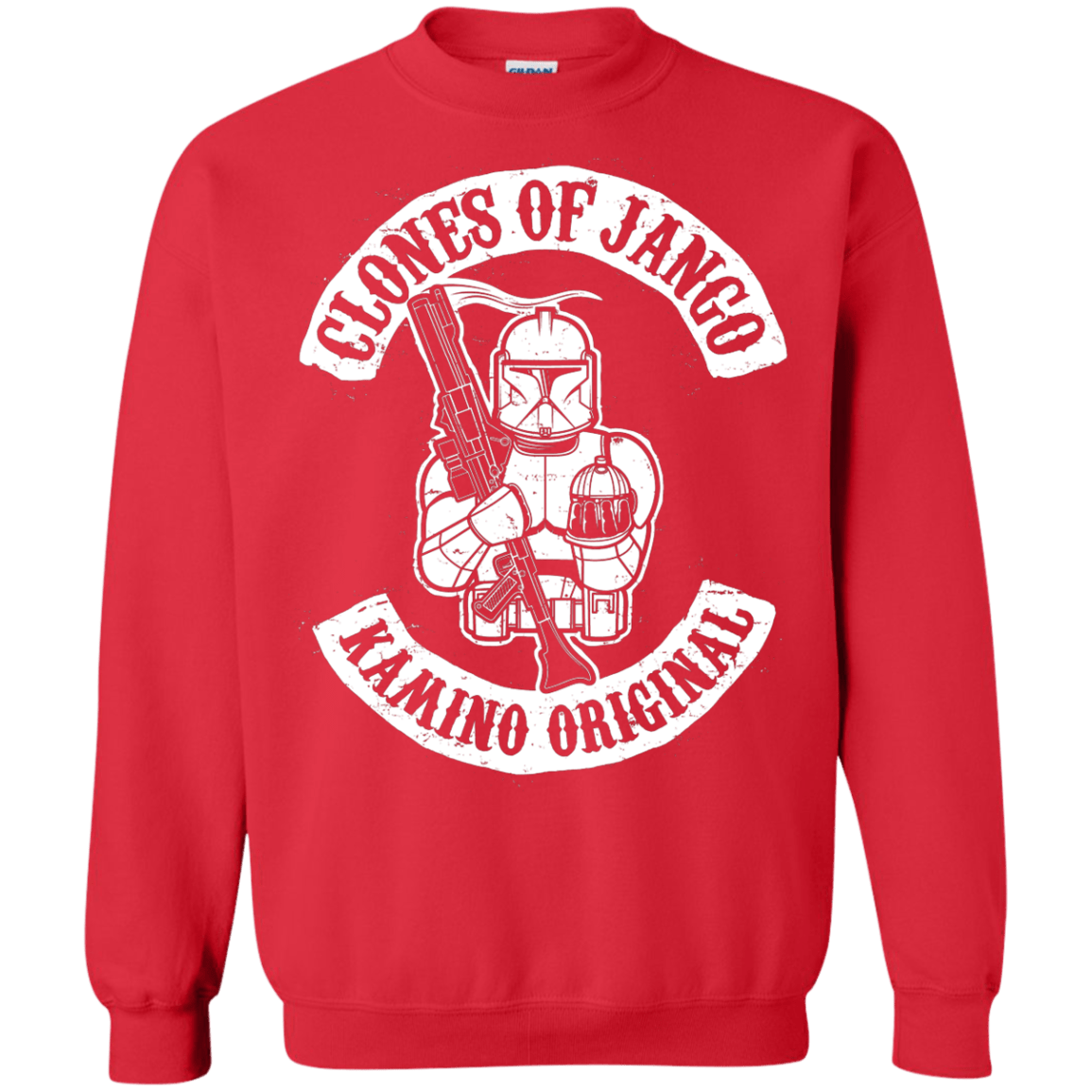 Sweatshirts Red / S Clones of Jango Crewneck Sweatshirt