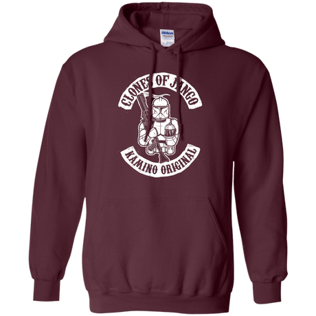 Sweatshirts Maroon / S Clones of Jango Pullover Hoodie
