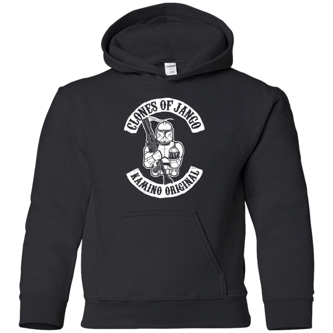 Sweatshirts Black / YS Clones of Jango Youth Hoodie