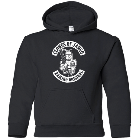 Sweatshirts Black / YS Clones of Jango Youth Hoodie