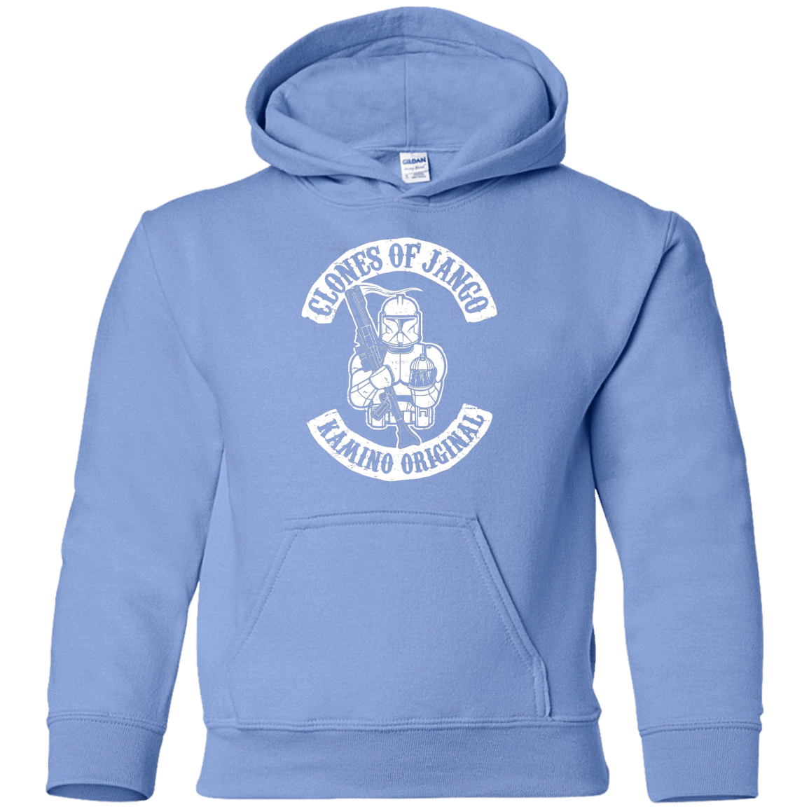 Sweatshirts Carolina Blue / YS Clones of Jango Youth Hoodie