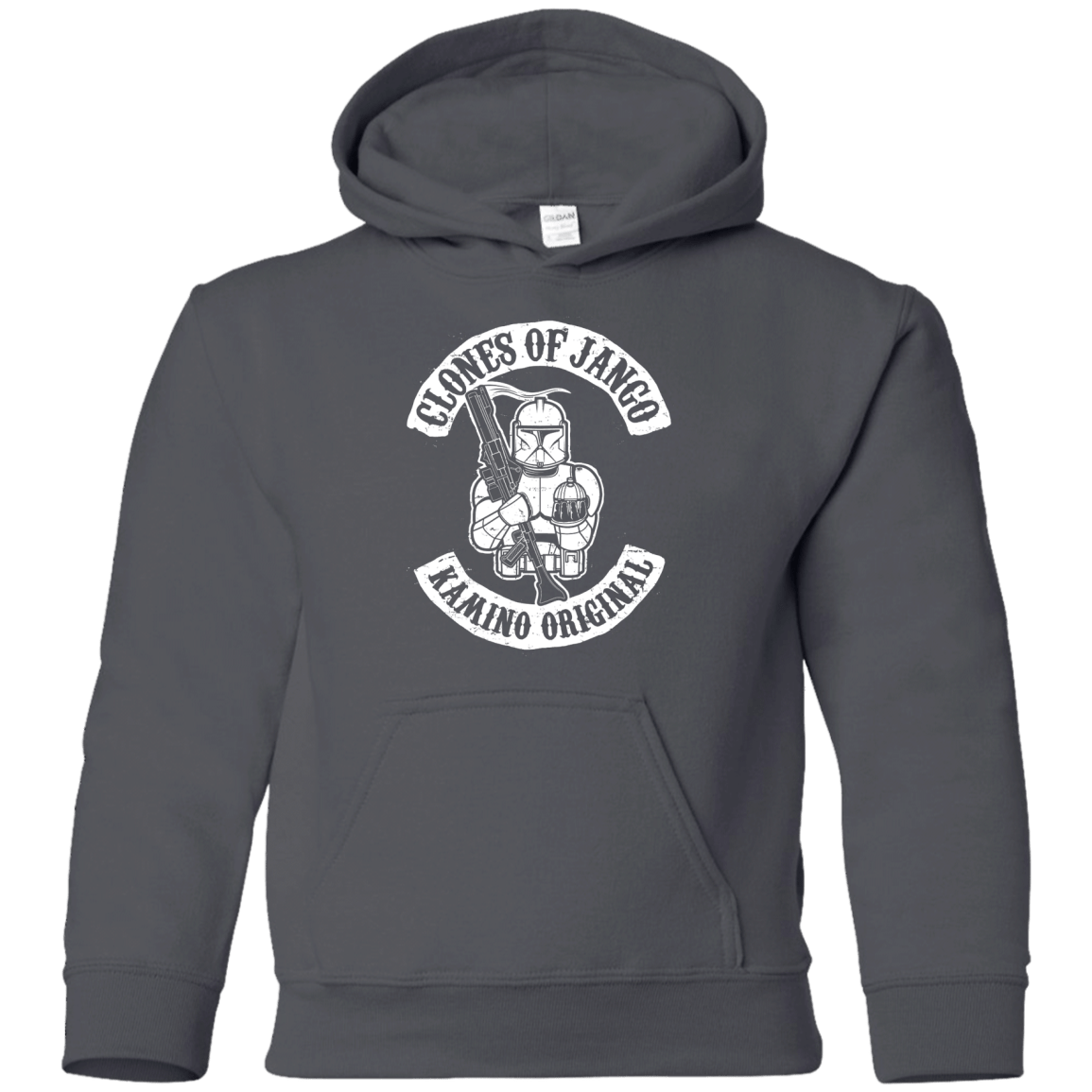 Sweatshirts Charcoal / YS Clones of Jango Youth Hoodie