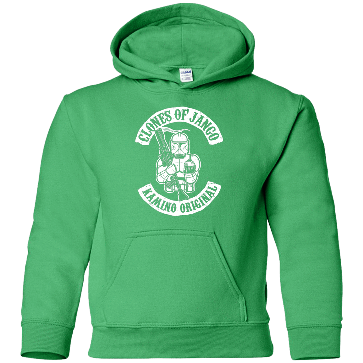 Sweatshirts Irish Green / YS Clones of Jango Youth Hoodie