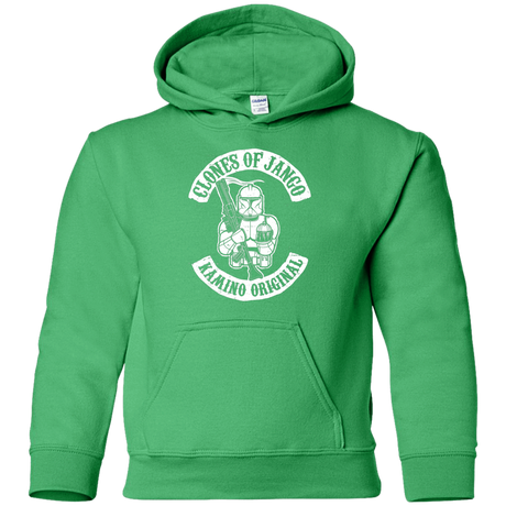 Sweatshirts Irish Green / YS Clones of Jango Youth Hoodie
