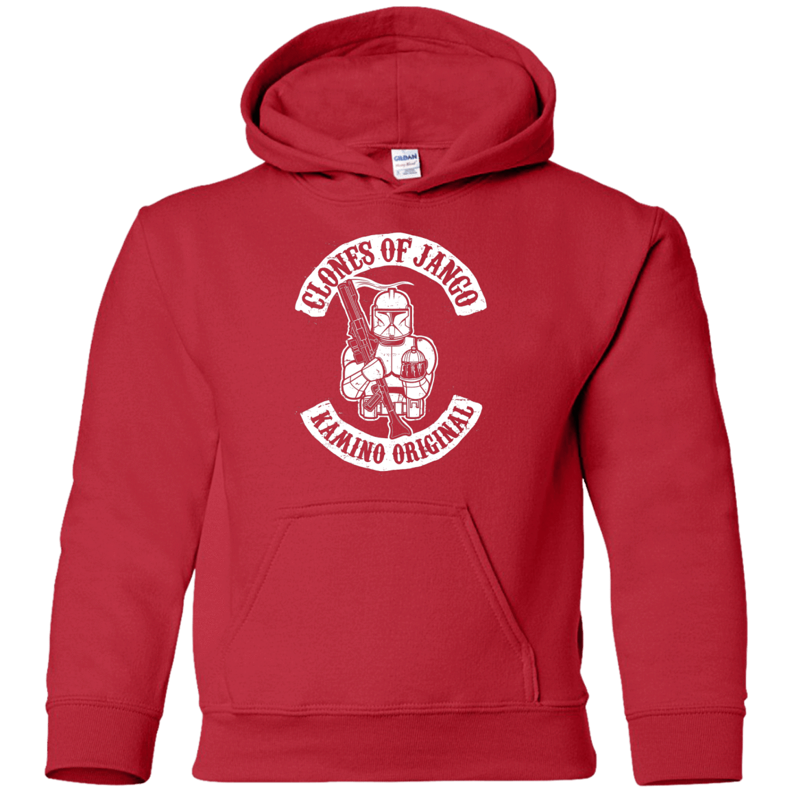 Sweatshirts Red / YS Clones of Jango Youth Hoodie