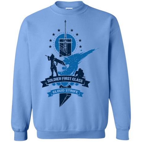 Sweatshirts Carolina Blue / Small Cloud Strife White Crewneck Sweatshirt