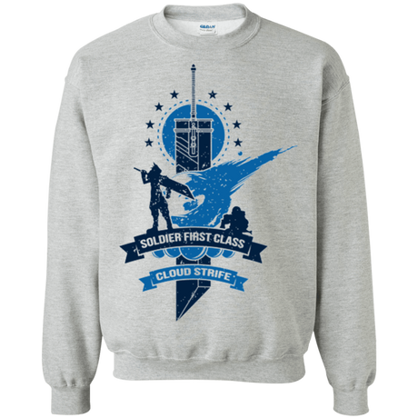 Sweatshirts Sport Grey / Small Cloud Strife White Crewneck Sweatshirt