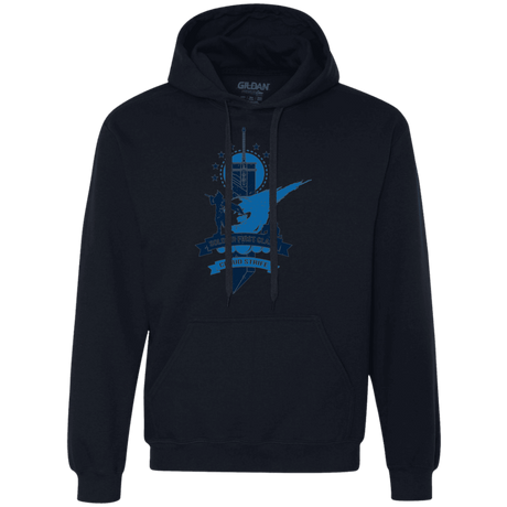Sweatshirts Navy / Small Cloud Strife White Premium Fleece Hoodie