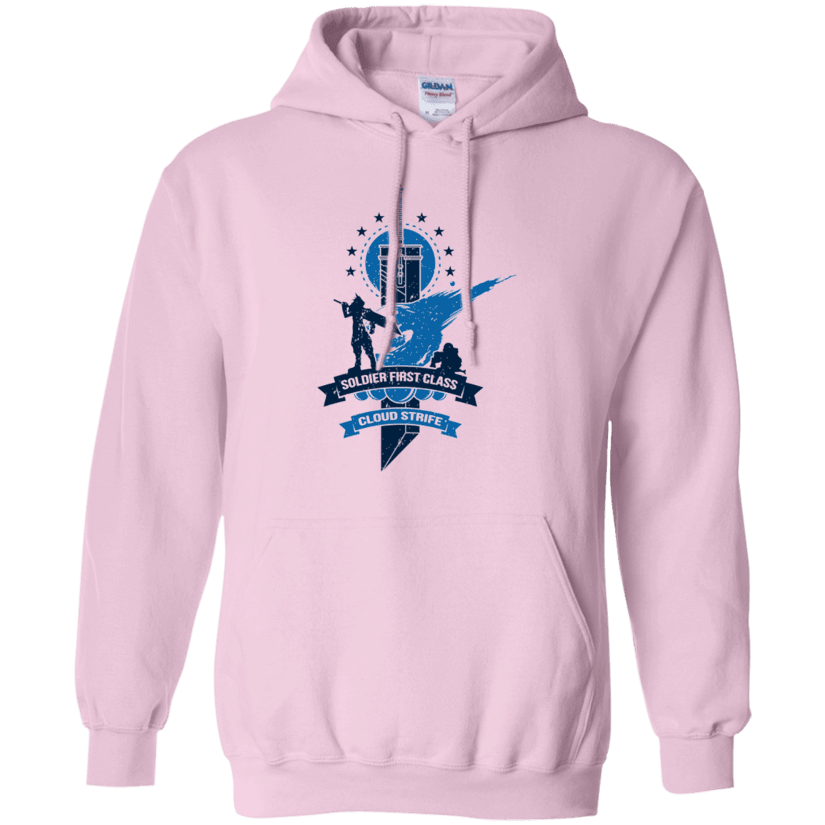 Sweatshirts Light Pink / Small Cloud Strife White Pullover Hoodie