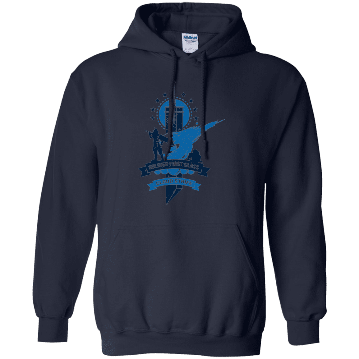 Sweatshirts Navy / Small Cloud Strife White Pullover Hoodie