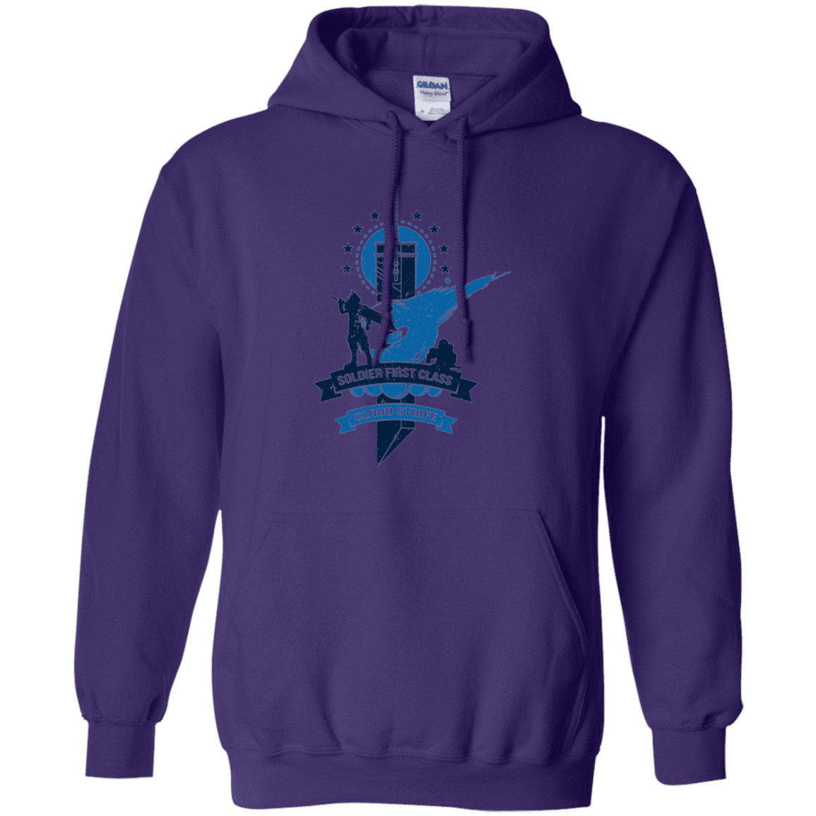 Sweatshirts Purple / Small Cloud Strife White Pullover Hoodie