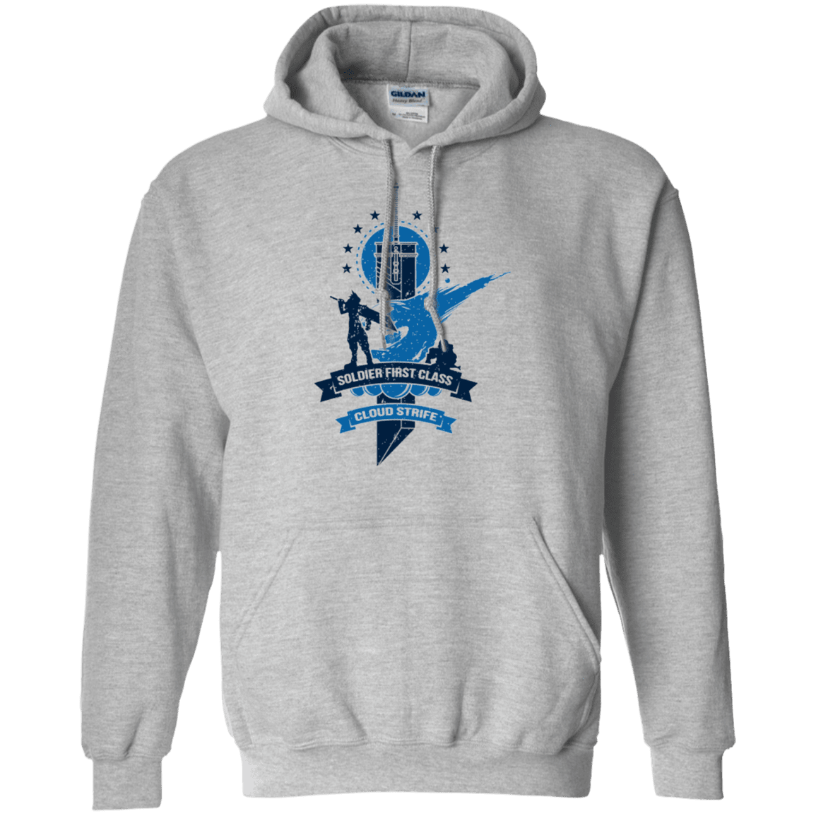 Sweatshirts Sport Grey / Small Cloud Strife White Pullover Hoodie