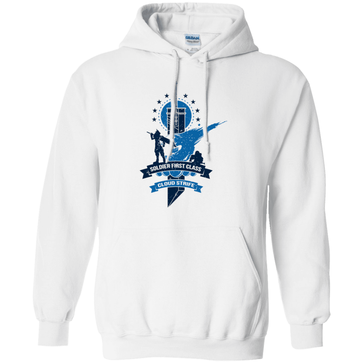 Sweatshirts White / Small Cloud Strife White Pullover Hoodie