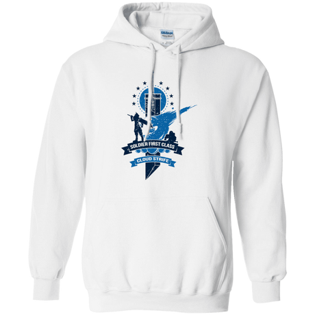 Sweatshirts White / Small Cloud Strife White Pullover Hoodie