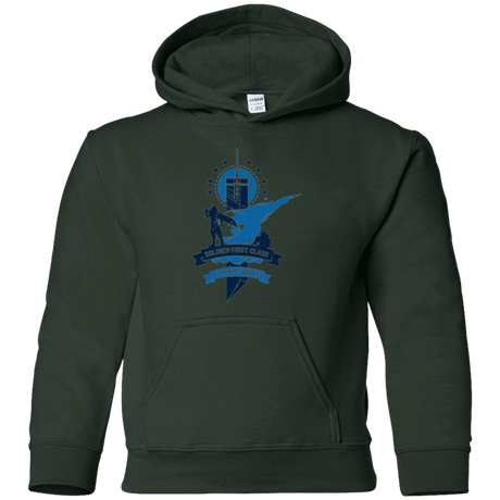Sweatshirts Forest Green / YS Cloud Strife White Youth Hoodie