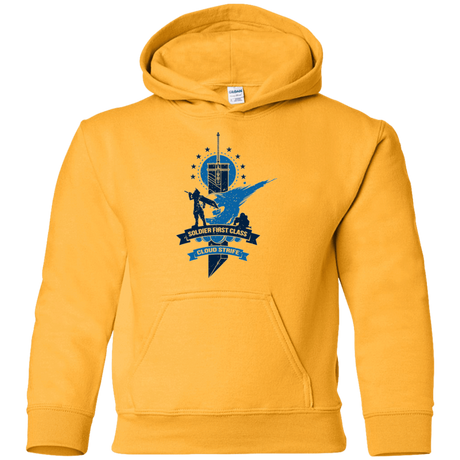 Sweatshirts Gold / YS Cloud Strife White Youth Hoodie