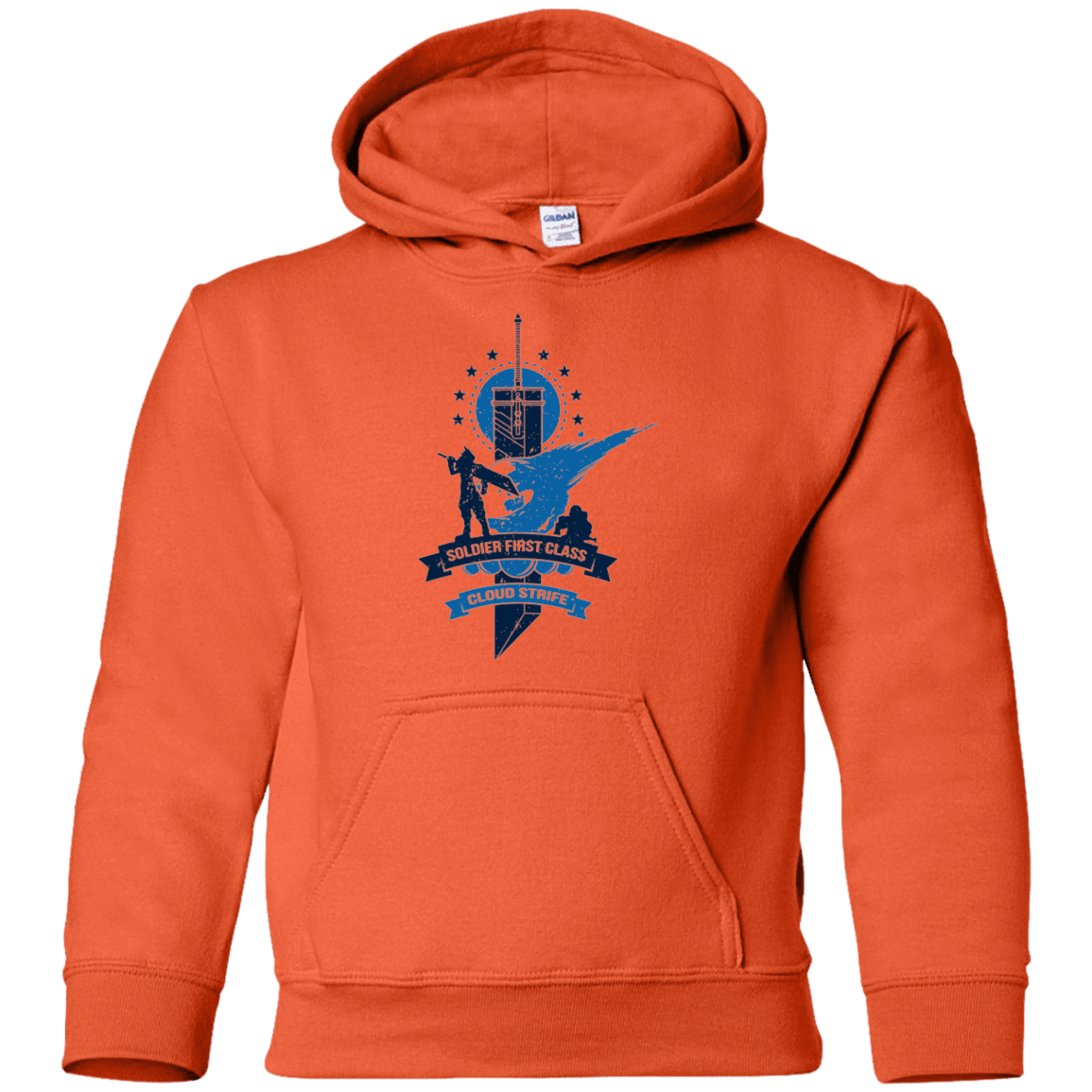 Sweatshirts Orange / YS Cloud Strife White Youth Hoodie