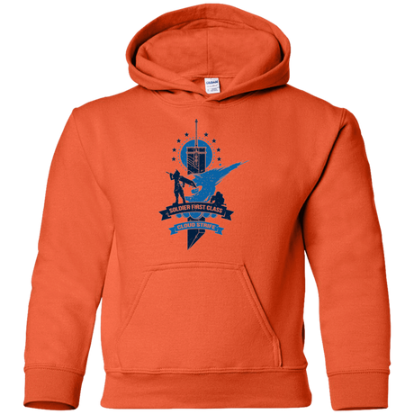 Sweatshirts Orange / YS Cloud Strife White Youth Hoodie