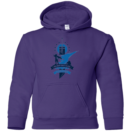 Sweatshirts Purple / YS Cloud Strife White Youth Hoodie