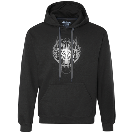 Sweatshirts Black / S Cloudy Wolf Premium Fleece Hoodie