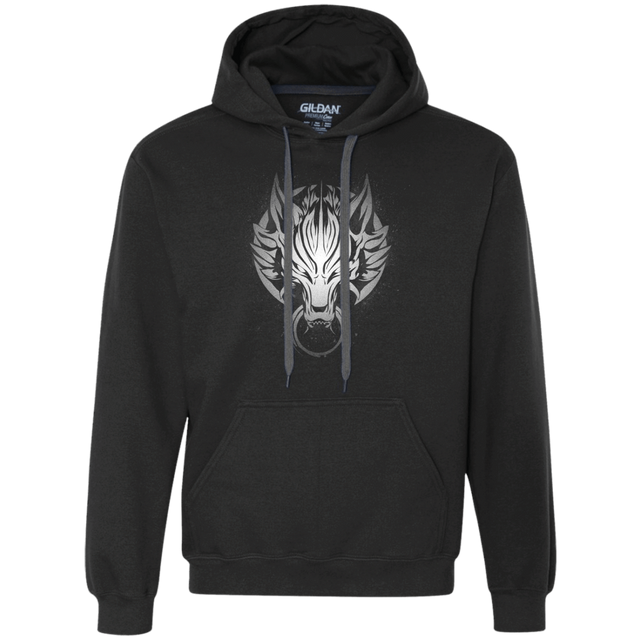 Sweatshirts Black / S Cloudy Wolf Premium Fleece Hoodie