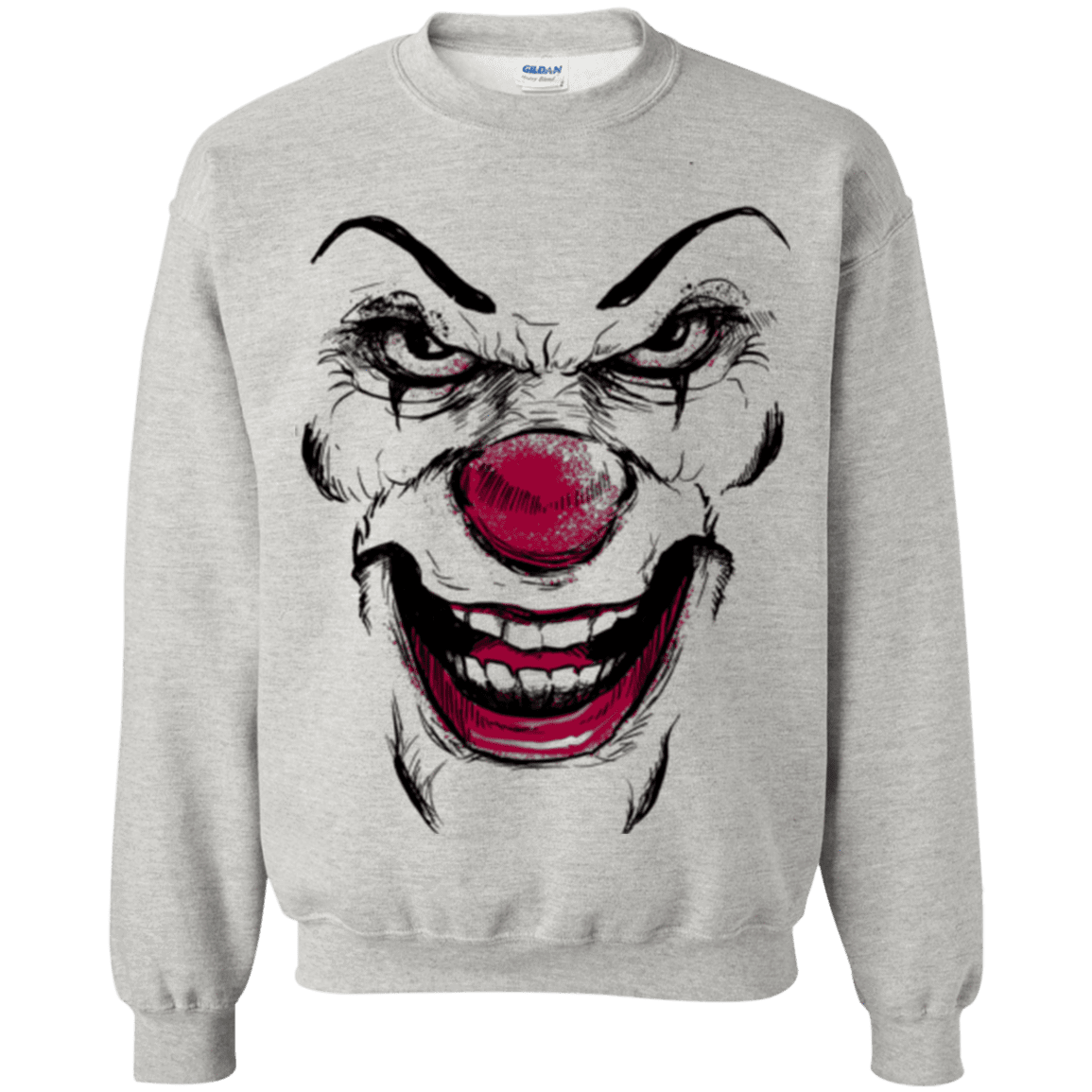 Sweatshirts Ash / Small Clown Face Crewneck Sweatshirt