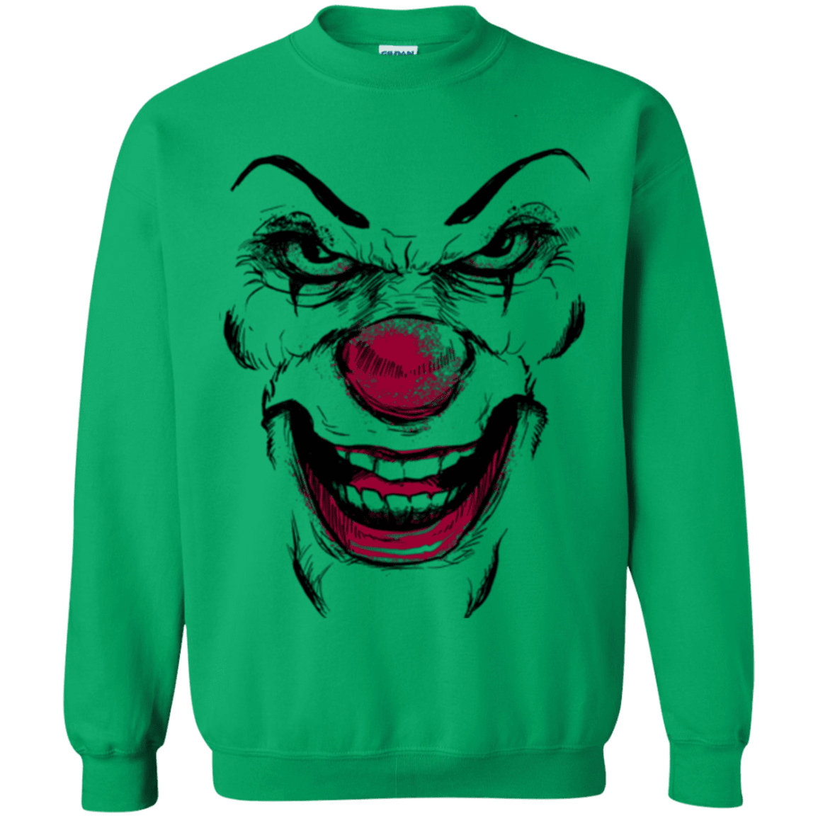 Sweatshirts Irish Green / Small Clown Face Crewneck Sweatshirt