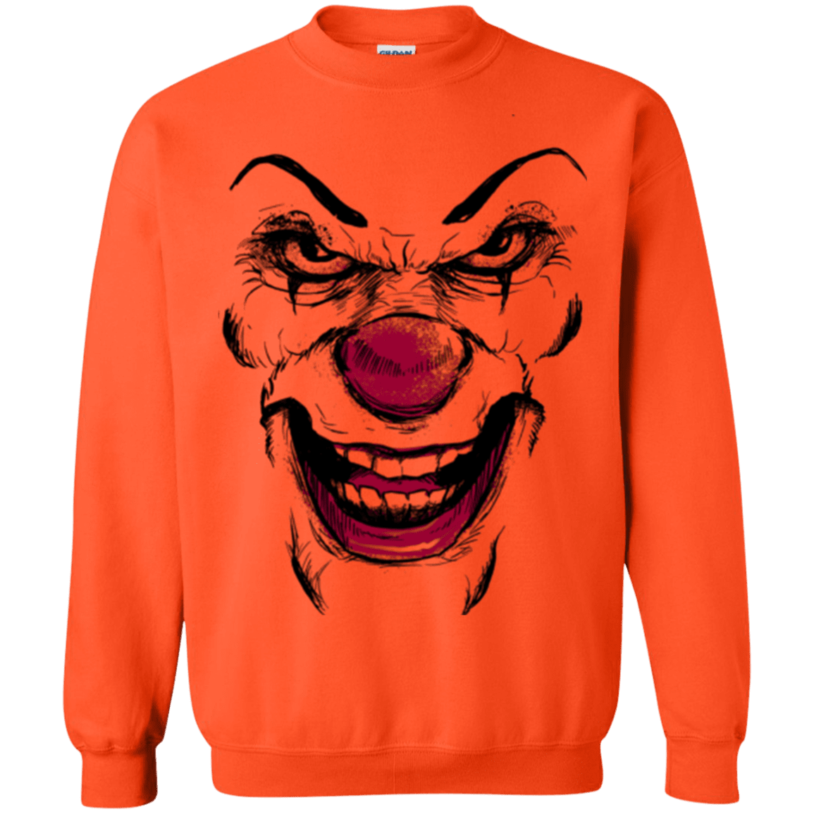 Sweatshirts Orange / Small Clown Face Crewneck Sweatshirt