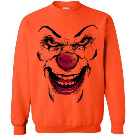 Sweatshirts Orange / Small Clown Face Crewneck Sweatshirt