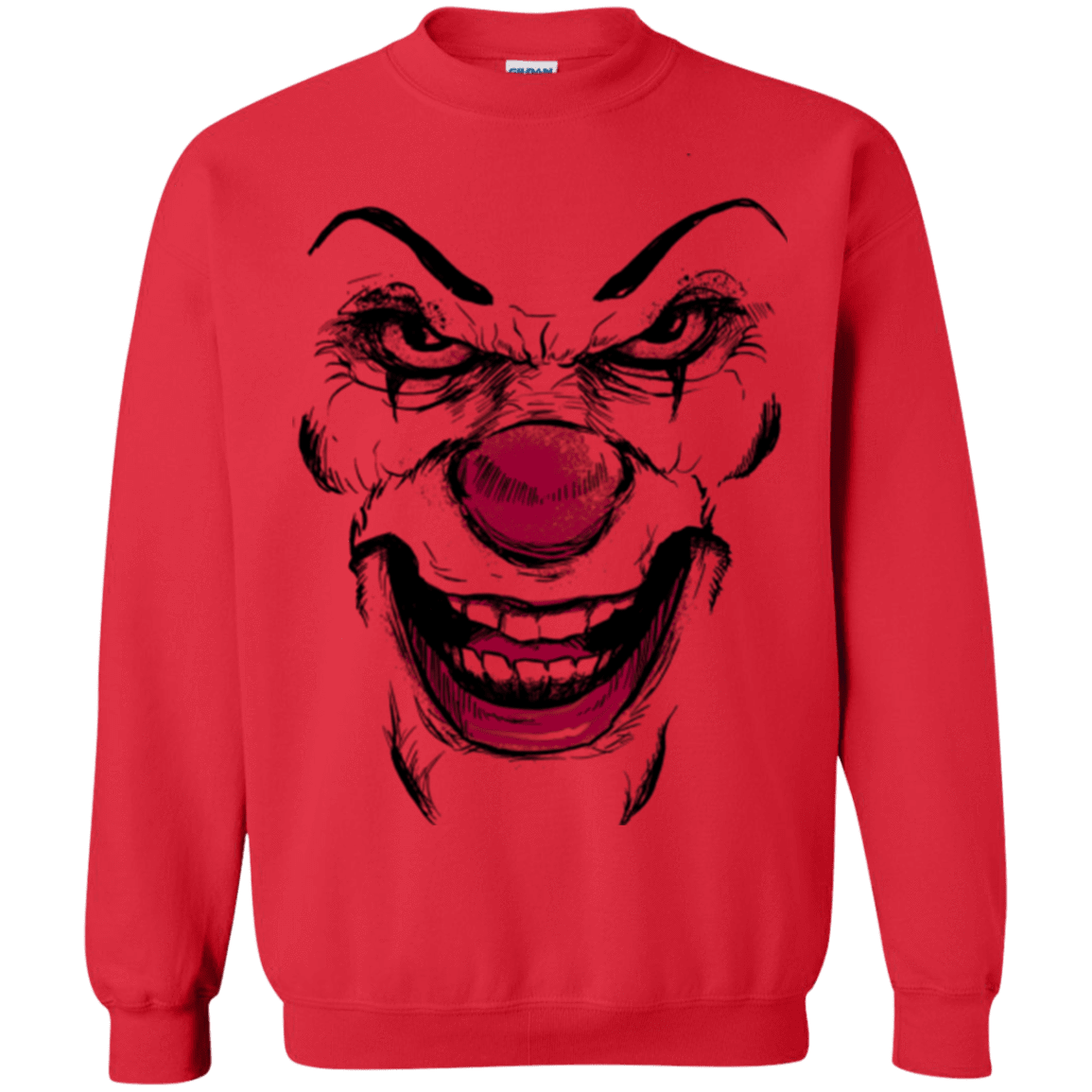 Sweatshirts Red / Small Clown Face Crewneck Sweatshirt